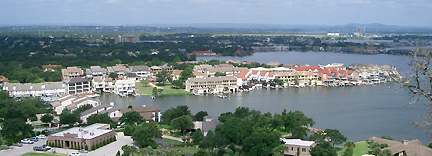 Horseshoe Bay in Texas - aerial view